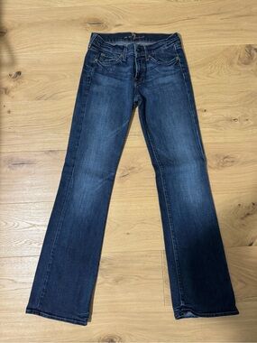 7 For All Mankind Dark Blue Bootcut Jeans Size 26